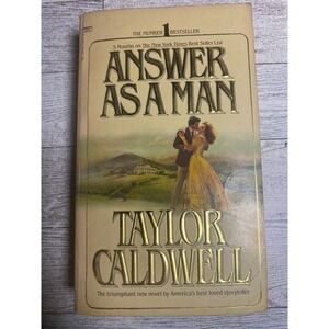 Answer As A Man Taylor Caldwell Paperback Fiction Novel Book 1981
